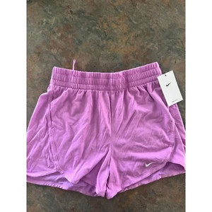 Nike Kids Training Shorts Loose Fit L Lavender - Picture 1 of 8