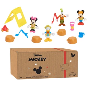 Disney Junior Mickey Mouse Funhouse Camping Figure Set NEW Open Box - Picture 1 of 8
