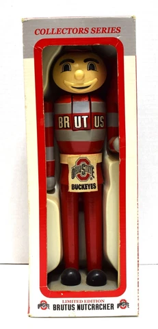 Rare Brutus The Buckeye OSU Ohio State Mascot Nutcracker 12" Limited Edition Cover