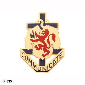 US Army DUI Pin ~ 28th Signal Battalion "Communicate" ~ Vanguard USA NEW - Picture 1 of 1