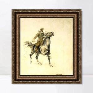 Arte mural impreso en lienzo enmarcado HÚSAR, CUERPO DE LA GUARDIA RUSA por Frederic Remington - Imagen 1 de 15