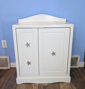 ⭐American Girl Doll Wardrobe Armoire Rare White - Picture 1 of 24