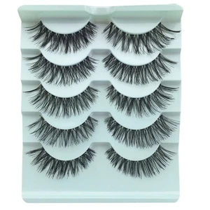 Beauty Thick Soft Cross False Eyelashes Black Eye Lashes Extension Handmade - Afbeelding 1 van 12