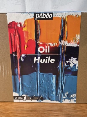 New Pébéo 24-Color Professional Oil Huile Paint Set – 20ml Tubes Vibrant Colors - Image 1 of 4