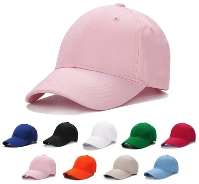 Gorra de béisbol ajustable de algodón lavado para niños - sombrero rosa para niños pequeños (grande) Foto 1 de 4