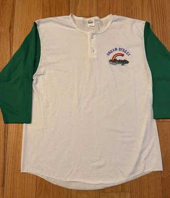 Camiseta vintage 1990 Dream Street Camp talla XL manga 3/4 raglán pide un deseo niño Foto 1 de 4