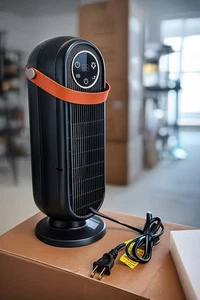 Portable Electric Space Heater – Ceramic Heat, Digital Display, Tip-Over Safety - Picture 1 of 5