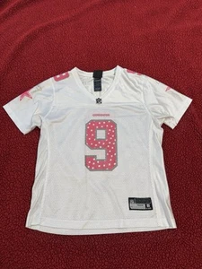 Reebok NFL Team Apparel Dallas Cowboys Tony Romo Jersey Womens Medium White Pink - Picture 1 of 15