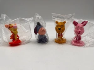 Disney Winnie the Pooh Kellogg's Cereal Bobbleheads Piglet Eeyore Pooh Tigger - Picture 1 of 5