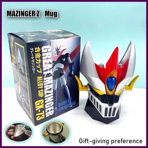 MAZINGER Z Tazza con Coperchio 304 Tazza Acciaio Inox Trasformazione Anime Cartone Animato - Foto 1 di 26