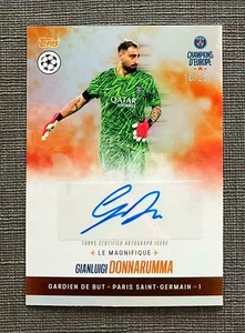 Topps PSG Champions D'Europe 2025 Gianluigi Donnarumma Auto 10/25 - Imagen 1 de 2