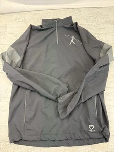 Nike Ken Griffey Jr. Chaqueta Pullover Para Hombre Mediana Negra Entrenadores de Béisbol 1/2 Cremallera - Imagen 1 de 9