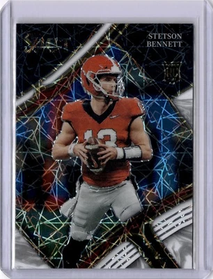 2023 Panini Select Draft Picks #125 Stetson Bennett IV White Lazer Prizm - Image 1 of 2