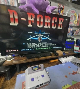 D-Force - Solo carro de juego - Super Nintendo Snes - Realmente probado - Imagen 1 de 19