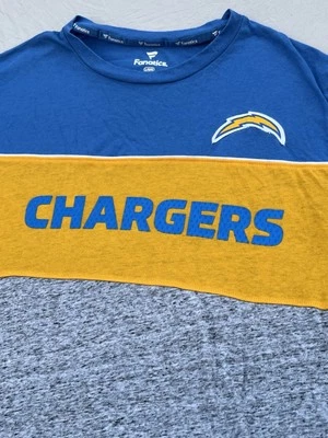 LA chargers T shirt Men large cotton color block fanatics NFL footbal unworn - Image 1 of 4