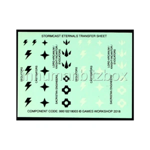 DEC40 DECALCO TRANSFER SHEET STORMCAST 5*6 WARHAMMER AOS (2018) - Bild 1 von 1
