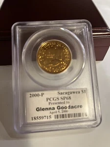 Glenna Goodacre Sacagawea 2000-P Philadelphia Uncirculated $1 SP68 - Picture 1 of 2