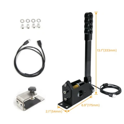 KYOSTAR USB Handbremse Handbrake für Racing Games Wheel Stand G27/G29 T300 PC Schwarz