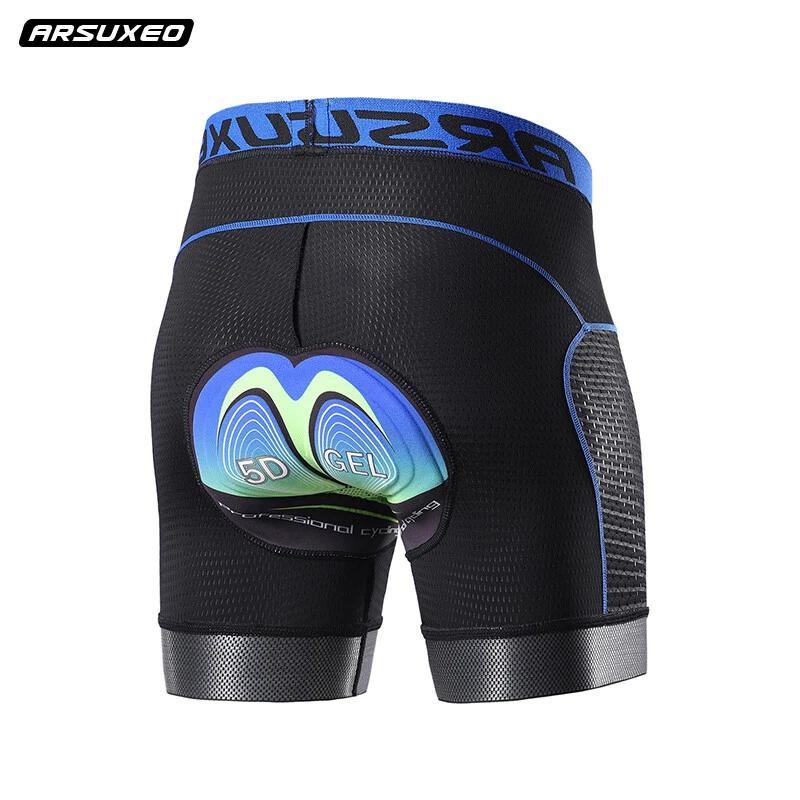 Pantalones Cortos De Bicicleta Bicicleta Pad Para Hombre Pantalones Cortos MTB Foto 1 de 4