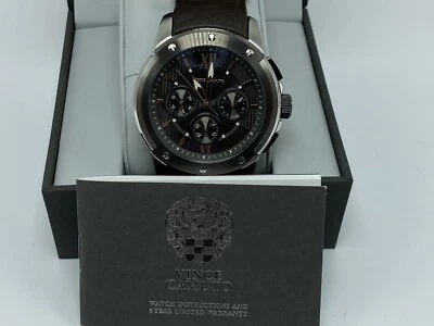 Vince Camuto VC/1129DGSV Silver Tone Leather Band 45mm Multi Function Watch - Image 1 of 4