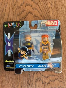 MARVEL X-MEN MINIMATES SERIES CYCLOPS (WITH VISOR) & JEAN GREY ACTION FIGURE SET - Picture 1 of 6
