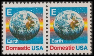 US 2277 Earth E series 25c horz pair MNH 1988 - Picture 1 of 1