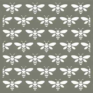 Abejorro Avispón Amarillo Chaqueta Fondo Plantilla para Azulejos Artesanía 6" x 6" - Imagen 1 de 2