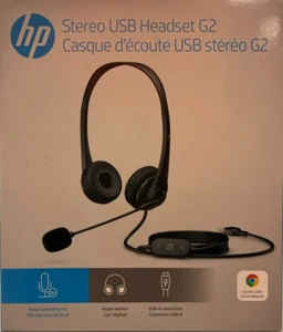 HP - 428H5AAABL - Stereo USB-a Headset G2 - Black - Picture 1 of 3