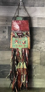 AFRICAN  HANDCRAFTED LEATHER TUAREG  SAHARA  PURSE - Picture 1 of 16