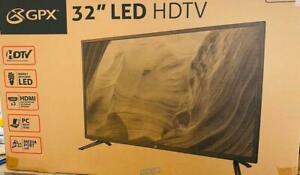 GPX-32" LED HDTV Television TV (28.8"L X 7.7"W X 18.7"H) 8 lbs. 1366 X 768 Res.