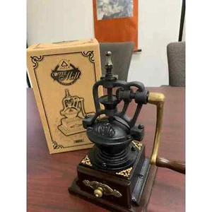 Vintage Large Cast Iron Collection Manual Counter Coffee Grinder - Picture 1 of 6