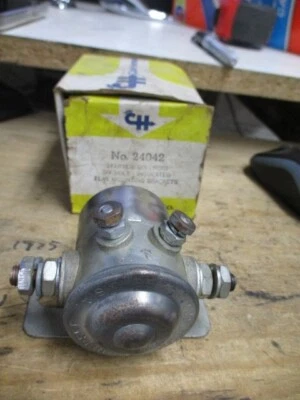 Solenoide de arranque aislado vintage Cole Hersee 6 voltios 24042 NOS IK Foto 1 de 4