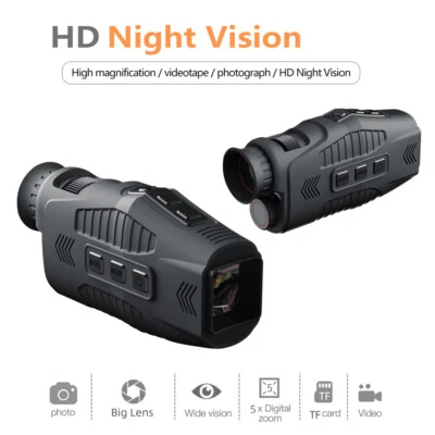 1080P HD Portable Video Telescope Night Vision Monocular Outdoor Hunting Hiking - Image 1 of 4