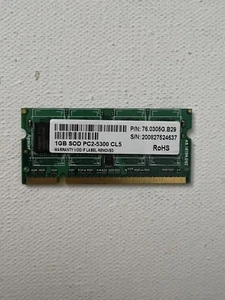 1GB PC2-5300 DDR2 667Mhz 200 Pin SODIMM Notebook RAM - Picture 1 of 1