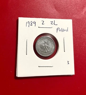 1989 2 ZL POLAND ALUMINUM COIN - NICE WORLD COIN !!! - Image 1 of 2