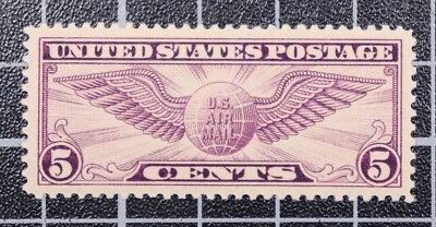 Scott C12 - 5 Cents Winged Globe - MNH - PSE Cert Grade 95 - SCV - $125.00 - Image 1 of 3