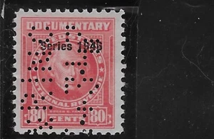 US Revenue, 1946, R447, 80 Cent Documentary, Used, NG, VG/F - Picture 1 of 1
