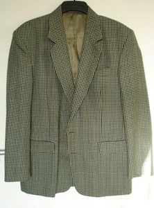 Skopes Sakko Herren Gr. UK 42S Wollmischung Blazer KURZ Hahnentrittmuster - Bild 1 von 6