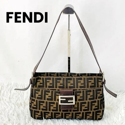 FENDI Mamma Baguette Zucca Shoulder Bag Handbag Fair - Image 1 of 4