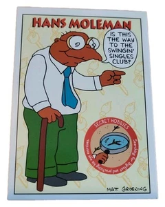 1994 SkyBox The Simpsons S29 Hans Moleman Blind DMV Applicant Trading Card (G9 - Picture 1 of 2