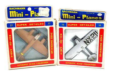 Vintage Bachmann Mini-Planes Junkers JU-88 #27 & Spirit Of St Louis #16 8316-79 - Image 1 of 4