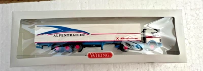 Wiking 51001 MB Rimorchio Pritschensattelzug Alpentrailer H0 1:87 Nuovo in OVP - Immagine 1 di 3