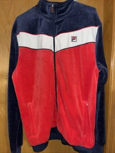 FILA MENS LARGE TRACK JACKET VINTAGE RED/WHITE/BLUE (B43) - Picture 1 of 13