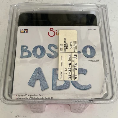 JUEGO DE 4 troqueles grandes Boss-O Sizzix números mayúsculas y signo de interrogación Foto 1 de 4