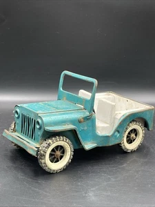 Vintage Tonka Jeep Teal With White Interior 1960s - Imagen 1 de 8