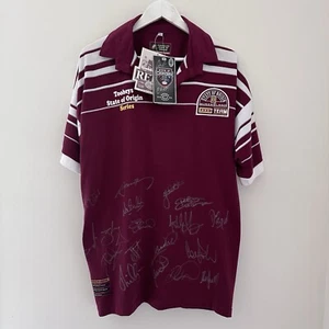 Vintage Retro Queensland Maroons XXXX Team Rugby League Jersey - Signed New Tags - Picture 1 of 17