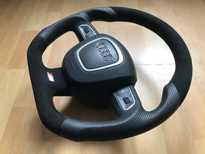 Sport Tuning S-Line Lenkrad Lederlenkrad Audi A3 Q3 A5 Q5 8R0 8P0 ohne Tausch - Bild 1 von 19