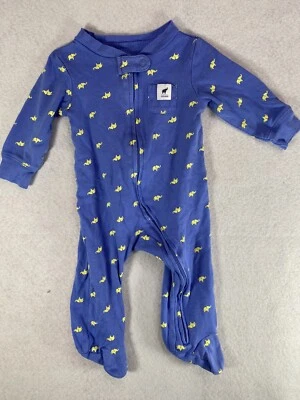 Pijama Carter's Niño Pequeño 6 Meses Elefante Una Pieza Pies Cremallera Foto 1 de 4