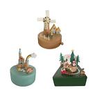 Carousel Music Box, Wooden Musical Box, Mechanical Classic Wind Up Musical Boxes