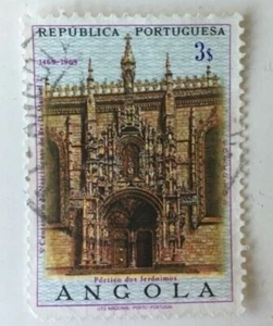 Republica Portuguesa Angola postage stamp used 1969 #575 500 b-day King Manuel I - Picture 1 of 3